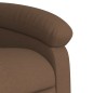 vidaXL Sillón reclinable de masaje eléctrico tela marrón vidaXL Sillón reclinable de masaje eléctrico tela marrón