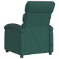 vidaXL Sillón reclinable de masaje eléctrico tela verde oscuro vidaXL Sillón reclinable de masaje eléctrico tela verde oscuro