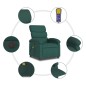 vidaXL Sillón reclinable de masaje eléctrico tela verde oscuro vidaXL Sillón reclinable de masaje eléctrico tela verde oscuro