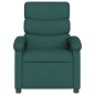 vidaXL Sillón reclinable de masaje eléctrico tela verde oscuro vidaXL Sillón reclinable de masaje eléctrico tela verde oscuro