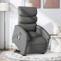 vidaXL Silla de masaje reclinable de pie de tela gris oscuro vidaXL Silla de masaje reclinable de pie de tela gris oscuro