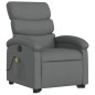 vidaXL Silla de masaje reclinable de pie de tela gris oscuro vidaXL Silla de masaje reclinable de pie de tela gris oscuro