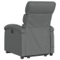 vidaXL Silla de masaje reclinable de pie de tela gris oscuro vidaXL Silla de masaje reclinable de pie de tela gris oscuro