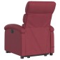vidaXL Sillón reclinable de masaje elevable tela rojo tinto vidaXL Sillón reclinable de masaje elevable tela rojo tinto
