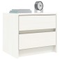 vidaXL Mesitas de noche 2 uds madera maciza pino blanco 40x31x35,5 cm vidaXL Mesitas de noche 2 uds madera maciza pino blanco 40x31x35,5 cm