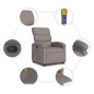 vidaXL Sillón reclinable de masaje elevable tela gris taupé vidaXL Sillón reclinable de masaje elevable tela gris taupé