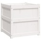 vidaXL Jardineras 2 uds madera maciza de pino blanco 60x60x60 cm vidaXL Jardineras 2 uds madera maciza de pino blanco 60x60x60 cm