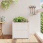 vidaXL Jardineras 2 uds madera maciza de pino blanco 60x60x60 cm vidaXL Jardineras 2 uds madera maciza de pino blanco 60x60x60 cm