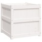 vidaXL Jardineras 2 uds madera maciza de pino blanco 60x60x60 cm vidaXL Jardineras 2 uds madera maciza de pino blanco 60x60x60 cm