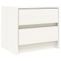 vidaXL Mesitas de noche 2 uds madera maciza pino blanco 40x31x35,5 cm vidaXL Mesitas de noche 2 uds madera maciza pino blanco 40x31x35,5 cm