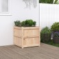 vidaXL Jardinera de madera maciza de pino 60x60x60 cm vidaXL Jardinera de madera maciza de pino 60x60x60 cm