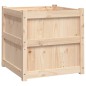 vidaXL Jardinera de madera maciza de pino 60x60x60 cm vidaXL Jardinera de madera maciza de pino 60x60x60 cm