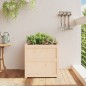 vidaXL Jardinera de madera maciza de pino 60x60x60 cm vidaXL Jardinera de madera maciza de pino 60x60x60 cm