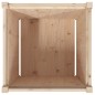 vidaXL Jardinera de madera maciza de pino 60x60x60 cm vidaXL Jardinera de madera maciza de pino 60x60x60 cm