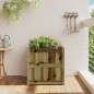 vidaXL Jardinera de madera maciza de pino impregnada 60x60x60 cm vidaXL Jardinera de madera maciza de pino impregnada 60x60x60 cm