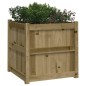 vidaXL Jardinera de madera maciza de pino impregnada 60x60x60 cm vidaXL Jardinera de madera maciza de pino impregnada 60x60x60 cm