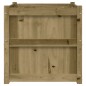 vidaXL Jardinera de madera maciza de pino impregnada 60x60x60 cm vidaXL Jardinera de madera maciza de pino impregnada 60x60x60 cm