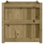vidaXL Jardinera de madera maciza de pino impregnada 60x60x60 cm vidaXL Jardinera de madera maciza de pino impregnada 60x60x60 cm