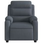 vidaXL Sillón reclinable de masaje eléctrico terciopelo gris oscuro vidaXL Sillón reclinable de masaje eléctrico terciopelo gris oscuro