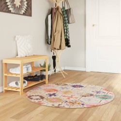 vidaXL Alfombra lavable antideslizante multicolor Ø 120 cm