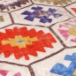 vidaXL Alfombra lavable antideslizante multicolor Ø 120 cm vidaXL Alfombra lavable antideslizante multicolor Ø 120 cm