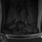 vidaXL Carrito de bebés 2 en 1 de acero gris oscuro y negro