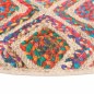 vidaXL Alfombra lavable antideslizante multicolor Ø 120 cm vidaXL Alfombra lavable antideslizante multicolor Ø 120 cm