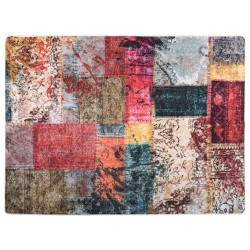 vidaXL Alfombra lavable antideslizante multicolor 400x300 cm