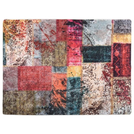 vidaXL Alfombra lavable antideslizante multicolor 400x300 cm