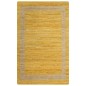 vidaXL Alfombra de yute tejida a mano amarillo 160x230 cm vidaXL Alfombra de yute tejida a mano amarillo 160x230 cm