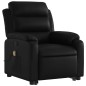 vidaXL Sillón reclinable de masaje de pie cuero artificial negro vidaXL Sillón reclinable de masaje de pie cuero artificial negro