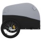 vidaXL Remolque para bicicleta hierro negro y gris 30 kg vidaXL Remolque para bicicleta hierro negro y gris 30 kg