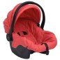 vidaXL Carrito de bebés 3 en 1 de acero rojo y negro vidaXL Carrito de bebés 3 en 1 de acero rojo y negro