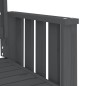 vidaXL Banco de jardín con mesa 2 plazas madera maciza de pino gris vidaXL Banco de jardín con mesa 2 plazas madera maciza de pino gris