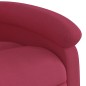 vidaXL Sillón reclinable de masaje elevable terciopelo rojo tinto vidaXL Sillón reclinable de masaje elevable terciopelo rojo tinto