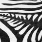 vidaXL Alfombra lavable antideslizante cebra blanco y negro 120x170 cm