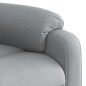 vidaXL Sillón de masaje eléctrico reclinable elevable tela gris claro vidaXL Sillón de masaje eléctrico reclinable elevable tela gris claro
