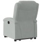 vidaXL Sillón reclinable elevable terciopelo gris claro vidaXL Sillón reclinable elevable terciopelo gris claro