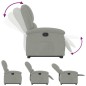 vidaXL Sillón reclinable elevable terciopelo gris claro vidaXL Sillón reclinable elevable terciopelo gris claro