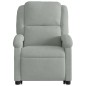 vidaXL Sillón reclinable elevable terciopelo gris claro vidaXL Sillón reclinable elevable terciopelo gris claro