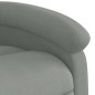 vidaXL Sillón reclinable elevable terciopelo gris claro vidaXL Sillón reclinable elevable terciopelo gris claro