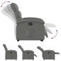 vidaXL Sillón reclinable elevable de tela gris oscuro vidaXL Sillón reclinable elevable de tela gris oscuro