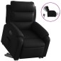 vidaXL Sillón reclinable y elevable eléctrico cuero sintético negro vidaXL Sillón reclinable y elevable eléctrico cuero sintético negro