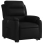 vidaXL Sillón reclinable y elevable eléctrico cuero sintético negro vidaXL Sillón reclinable y elevable eléctrico cuero sintético negro