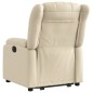 vidaXL Sillón reclinable elevable de tela color crema vidaXL Sillón reclinable elevable de tela color crema