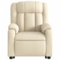 vidaXL Sillón reclinable elevable de tela color crema vidaXL Sillón reclinable elevable de tela color crema