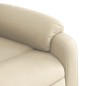 vidaXL Sillón reclinable elevable de tela color crema vidaXL Sillón reclinable elevable de tela color crema