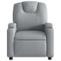 vidaXL Sillón reclinable de masaje eléctrico tela gris claro vidaXL Sillón reclinable de masaje eléctrico tela gris claro
