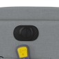 vidaXL Sillón reclinable de masaje eléctrico tela gris claro vidaXL Sillón reclinable de masaje eléctrico tela gris claro
