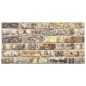 vidaXL Paneles de pared 3D diseño de ladrillo multicolor 11 piezas EPS vidaXL Paneles de pared 3D diseño de ladrillo multicolor 11 piezas EPS